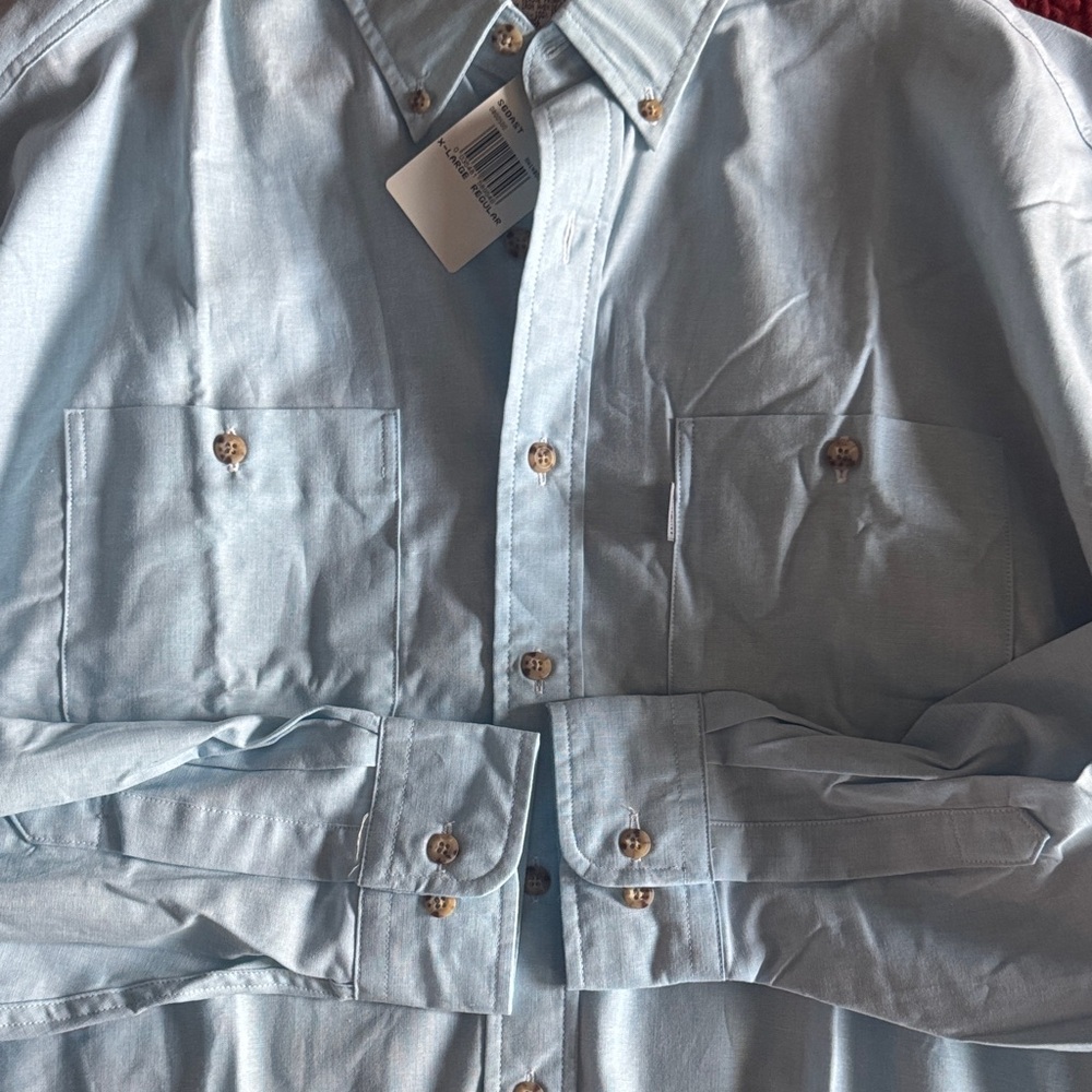 Carhartt Light Blue Long-Sleeve Button-Down Shirt NWT